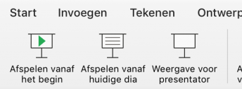 Weergave voor presentator