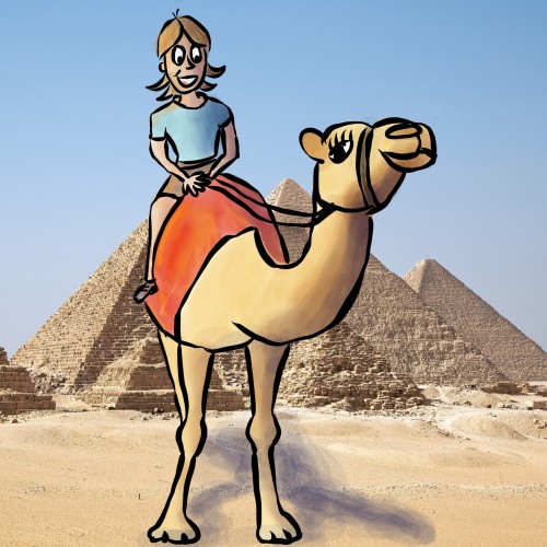 Alice op kameel