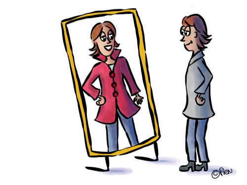 Alice voor de spiegel